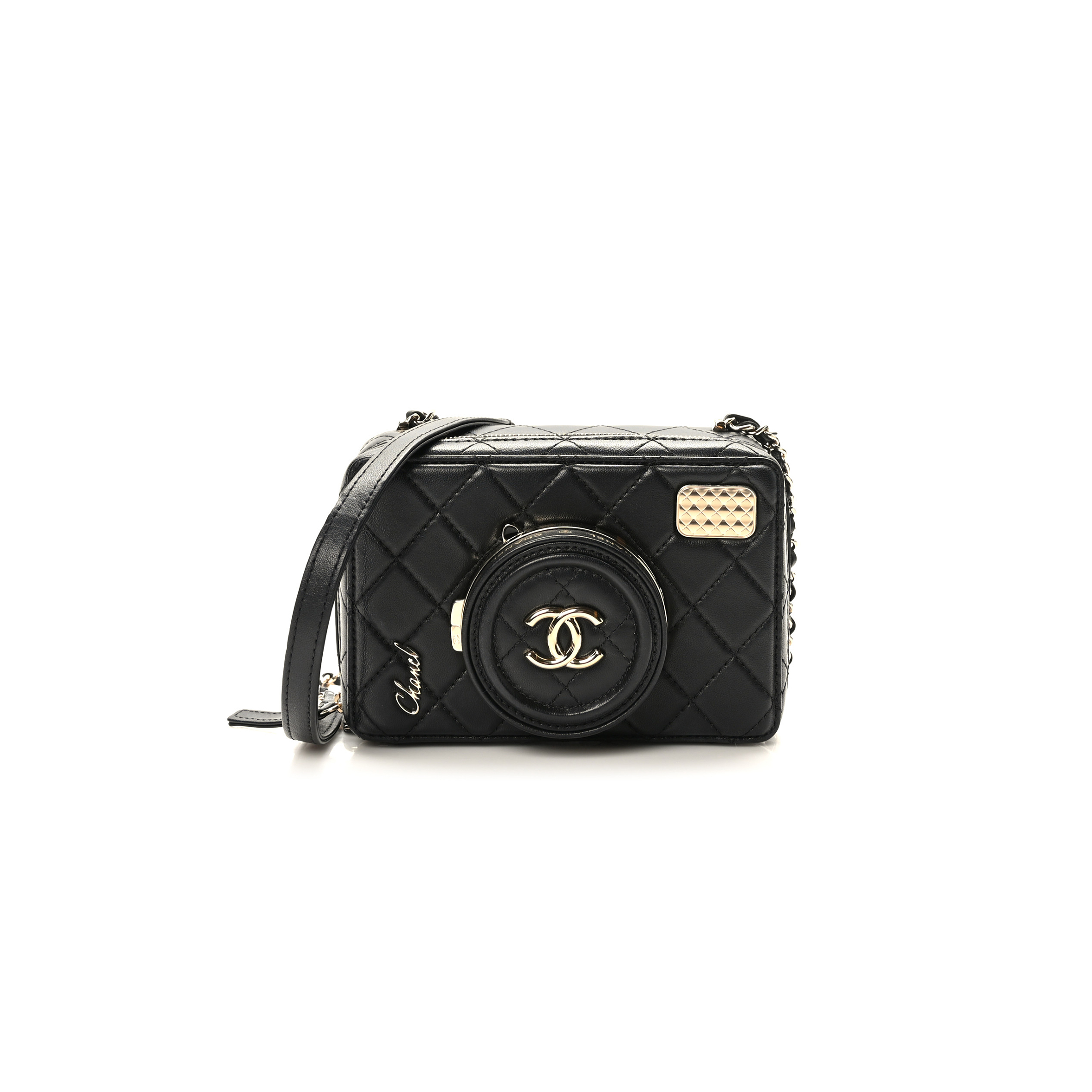 CHANEL MASTER LAMBSKIN QUILTED COCO CLICK BAG BLACK AS4817 (16*11.5*6cm)